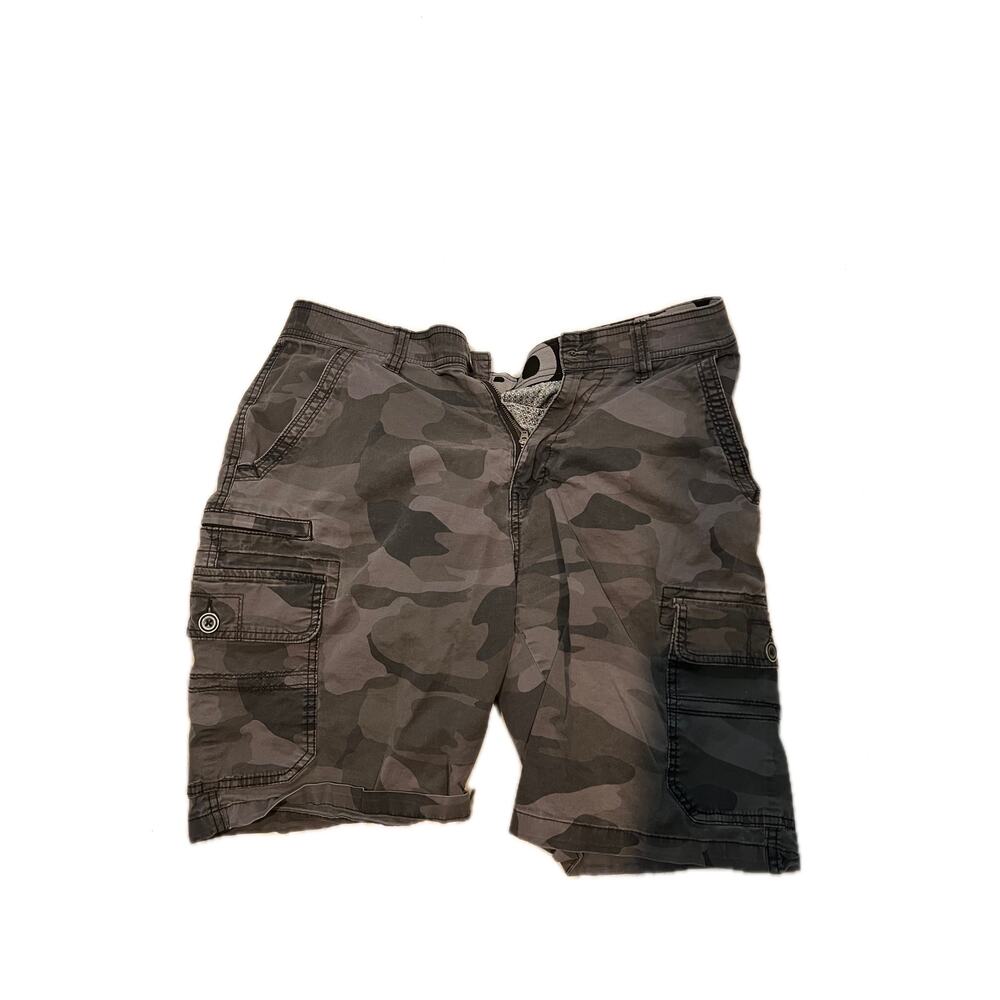 Iron Co Cargo Camo Chino Shorts Mens Size 34